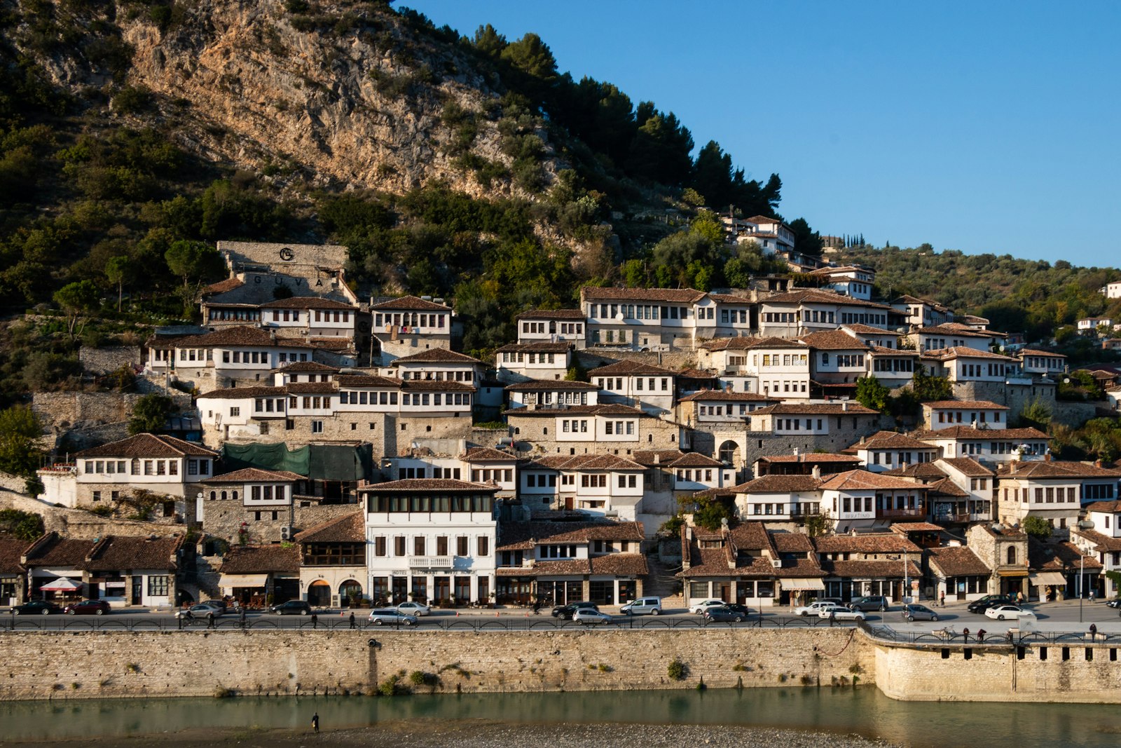 Historic UNESCO-listed Ottoman hillside city of Berat, Albania